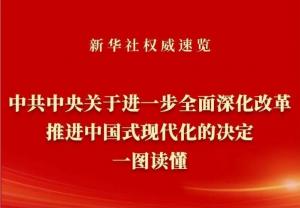 學習在線 | 《中共中央關于進一步***深化改革、推進中國式現(xiàn)代化的決定》一圖讀懂